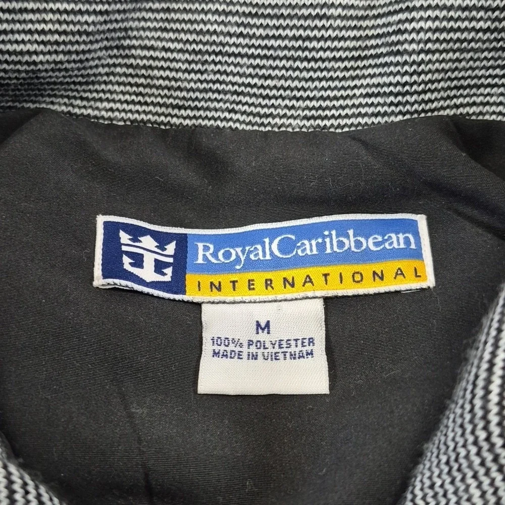 Royal Caribbean International‎ Jacket Mens Medium Black Long Sleeve Full Zip